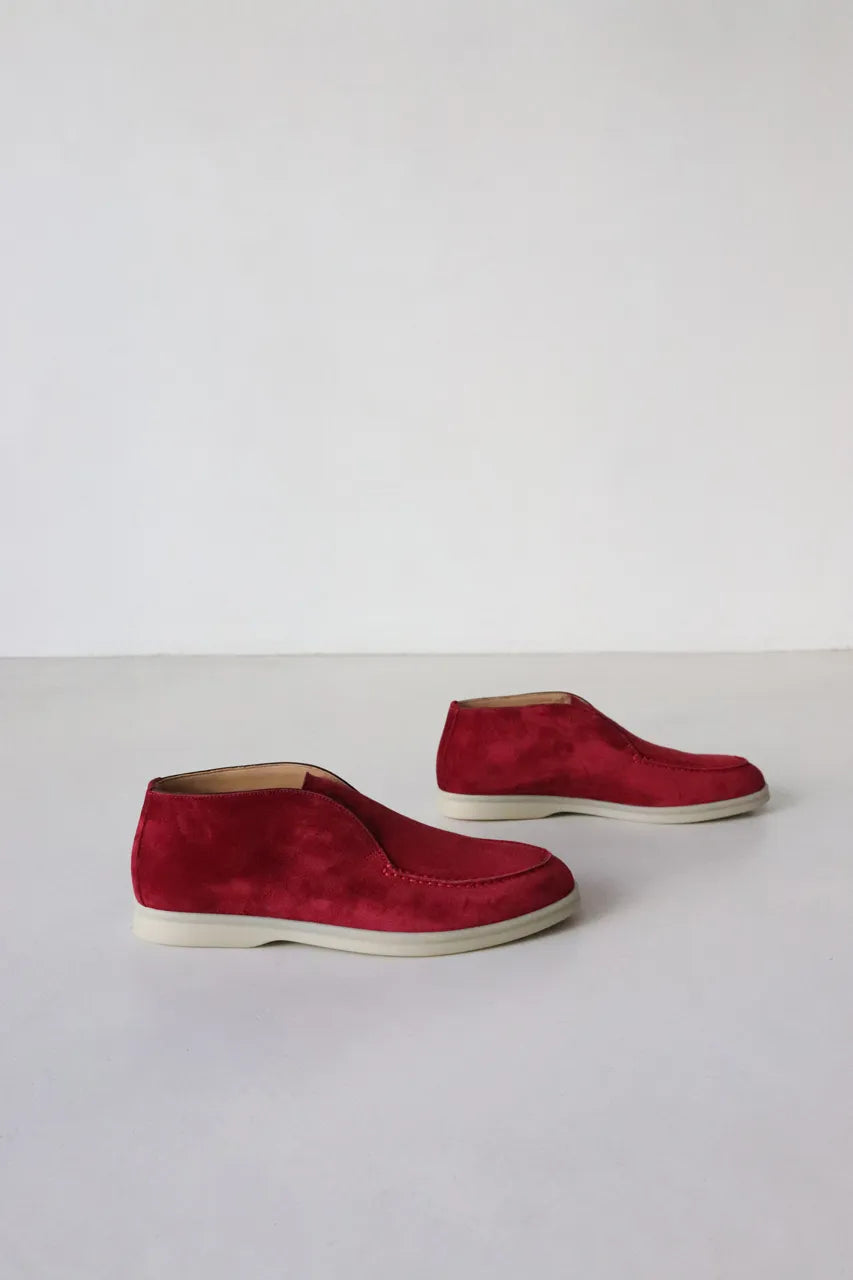 Berry on sale suede boots