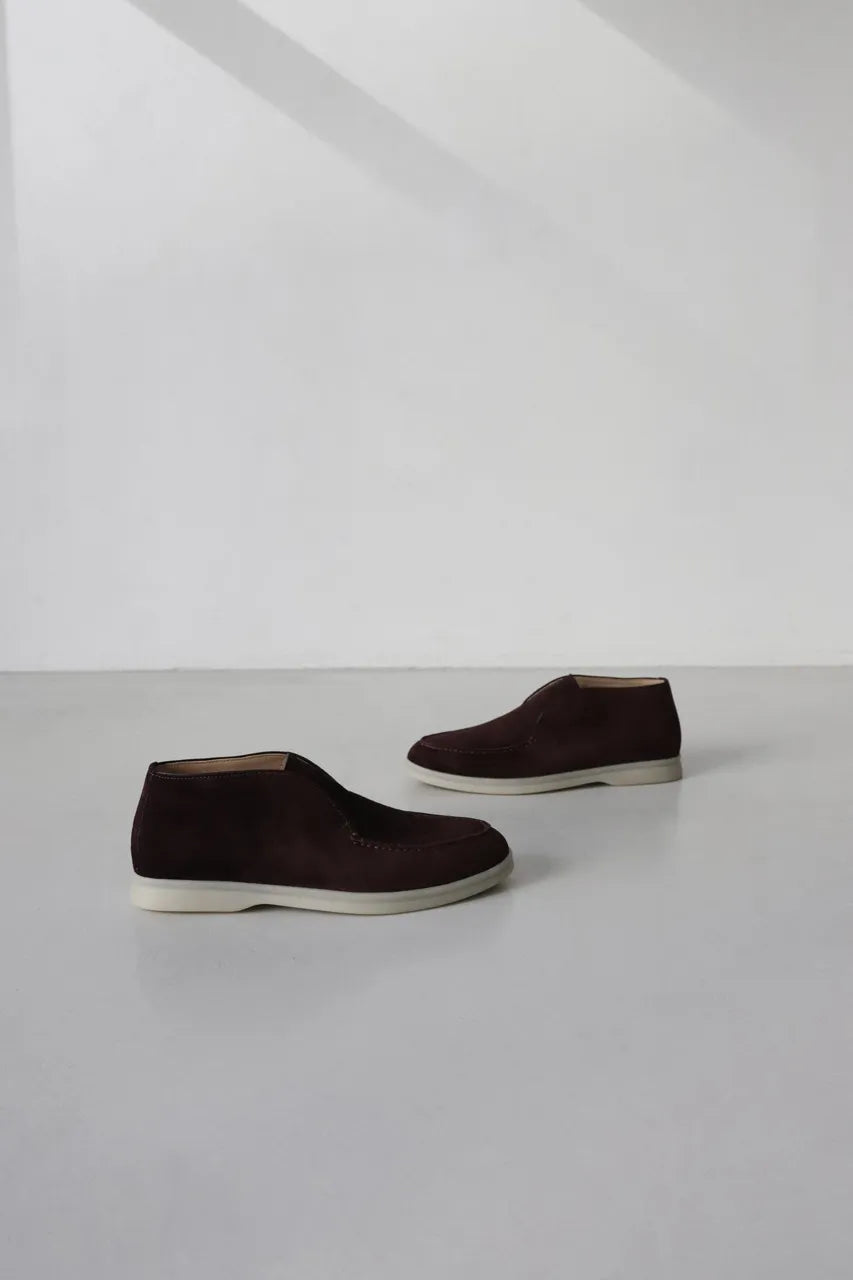 Women's Yaroché suede ankle boots Brown