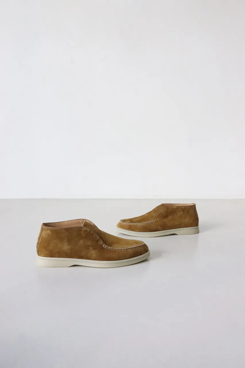 Women's Yaroché suede ankle boots Yellow curry