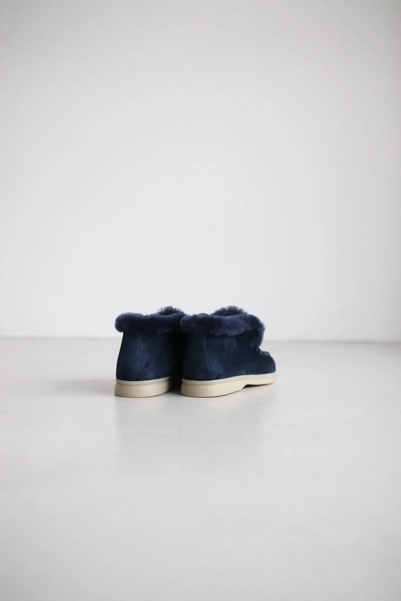 Winter women's Yaroché suede ankle boots Navy blue