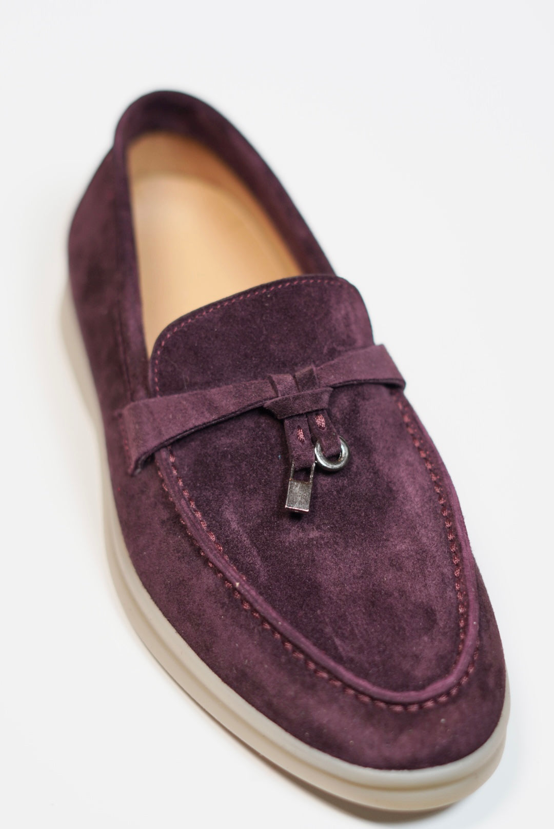 Women's Genuine Suede Loafers Moccasins Mulberry