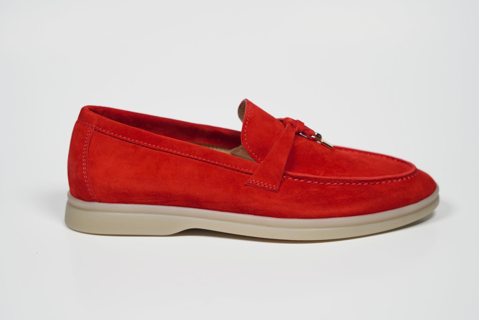 MOMA women’s Red Suede Loafers Red suede women main image 3