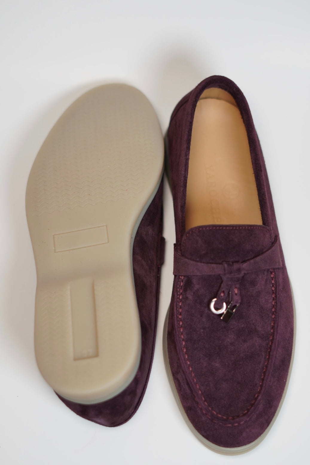 Women's Genuine Suede Loafers Moccasins Mulberry