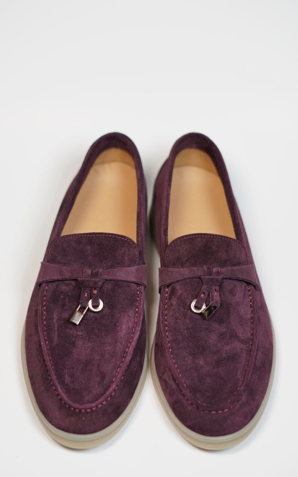 Women's Genuine Suede Loafers Moccasins Mulberry