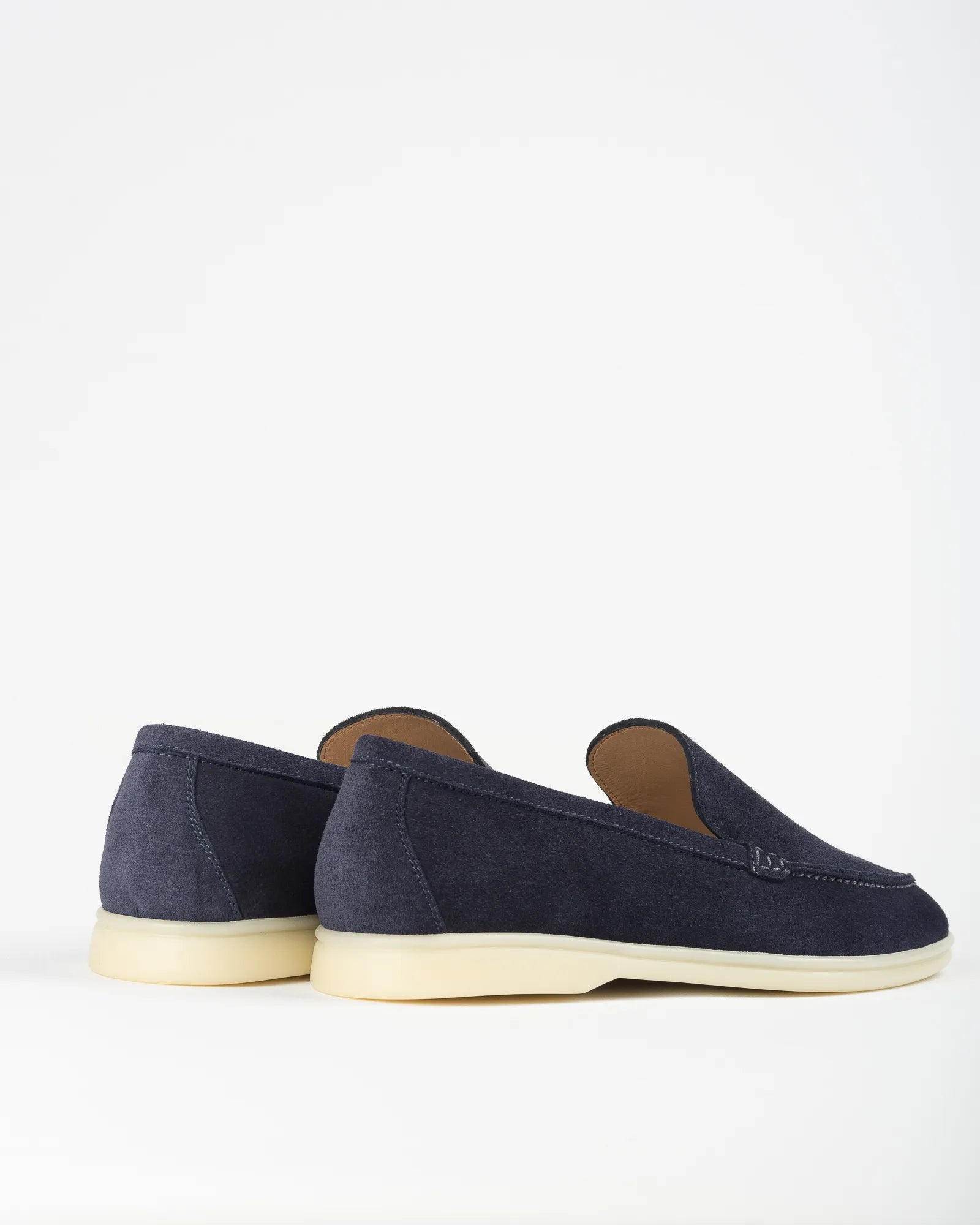 Men's Genuine Suede Loafers Moccasins Blue Violet