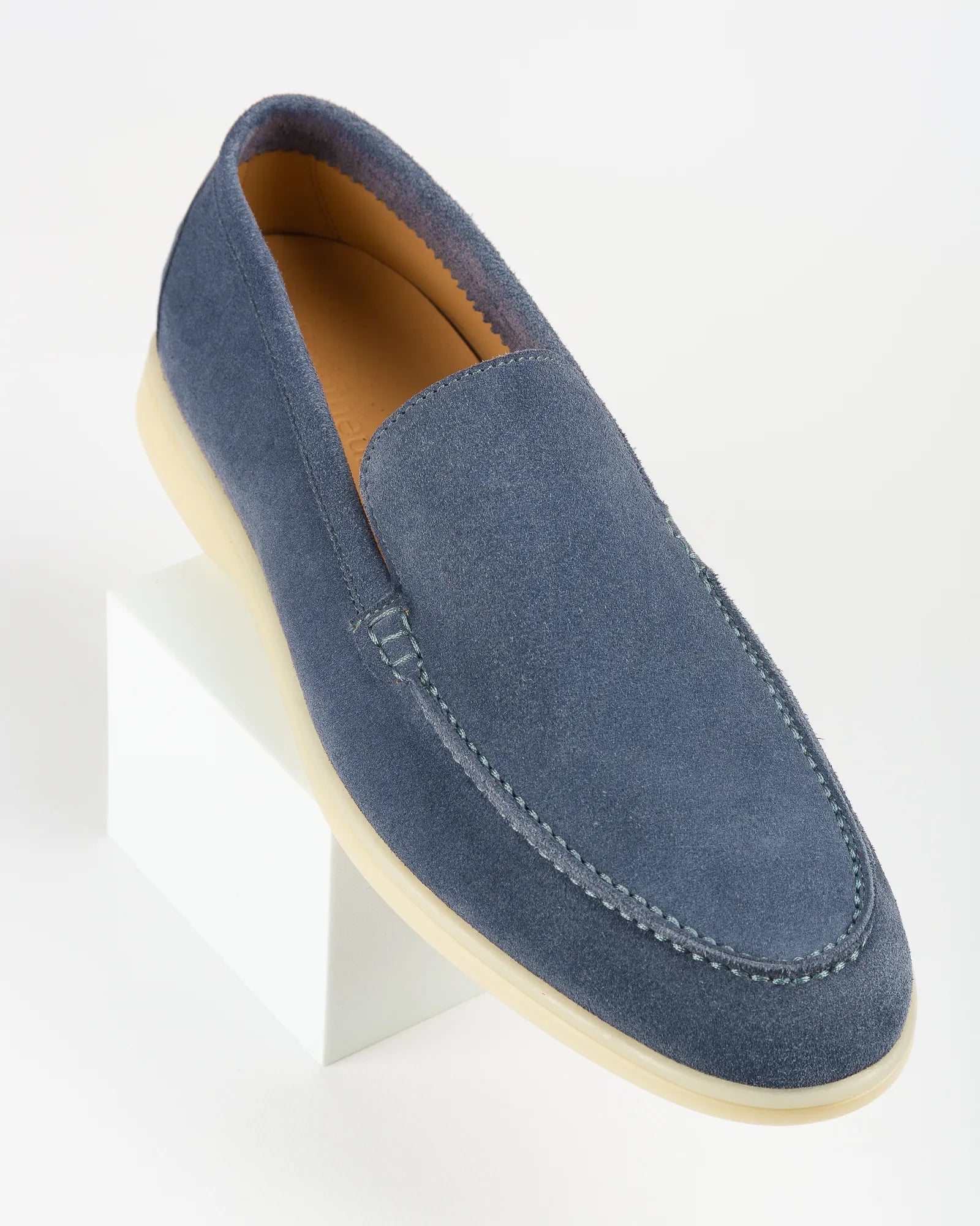 Men's Genuine Suede Loafers Moccasins Jeans