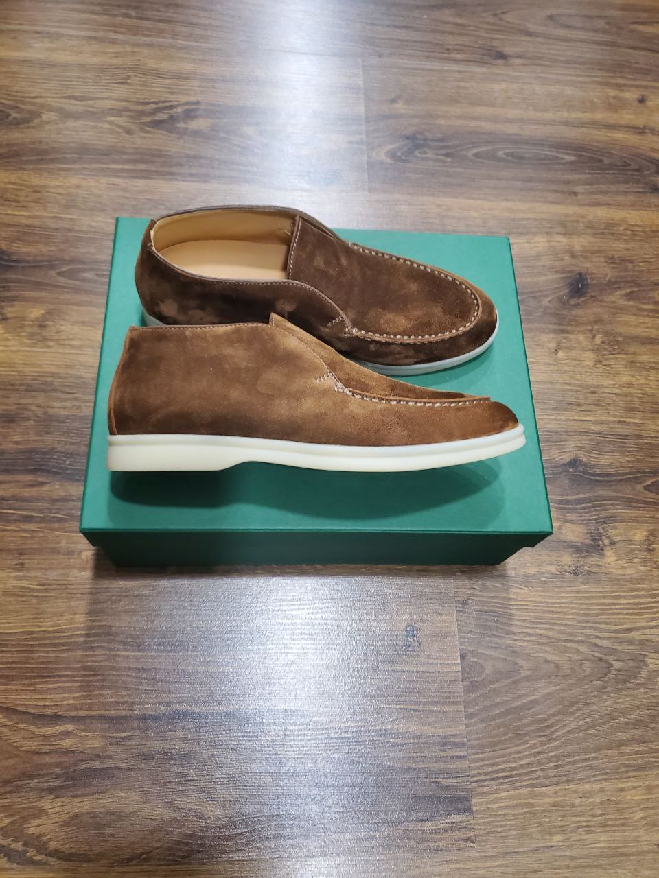 Men's Yaroché suede ankle boots Walnut