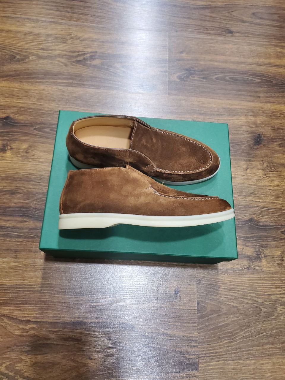 Men's Yaroché suede ankle boots Walnut