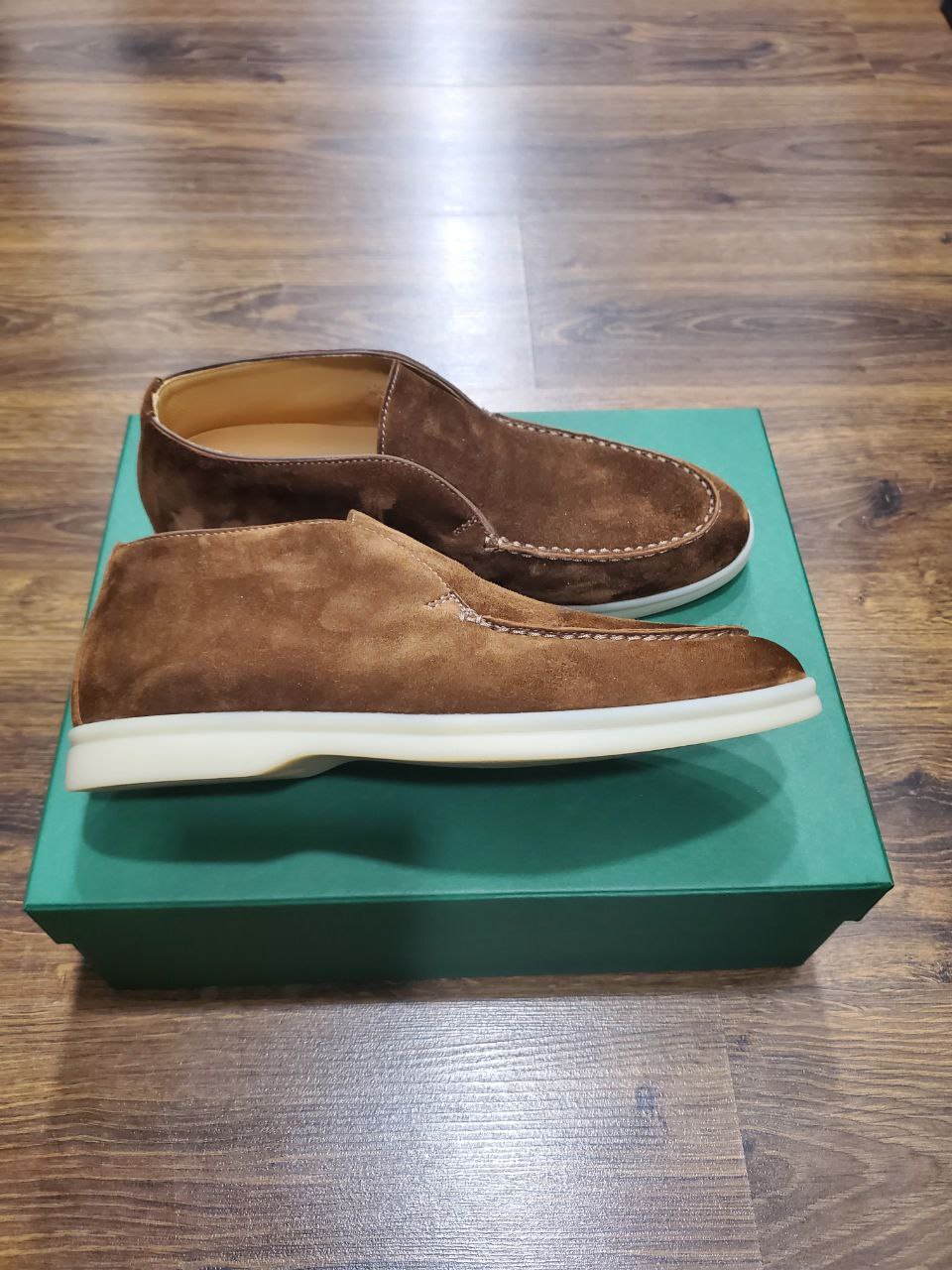 Men's Yaroché suede ankle boots Walnut